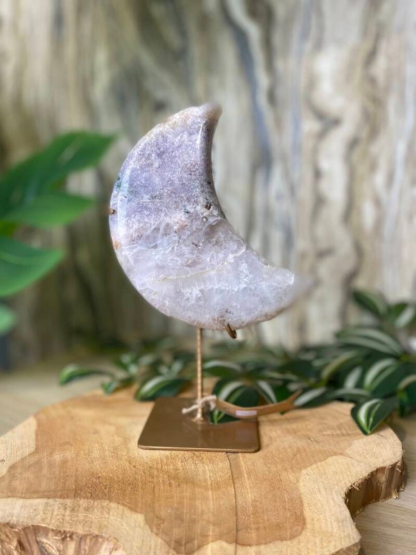 Roze amethist maan #0538