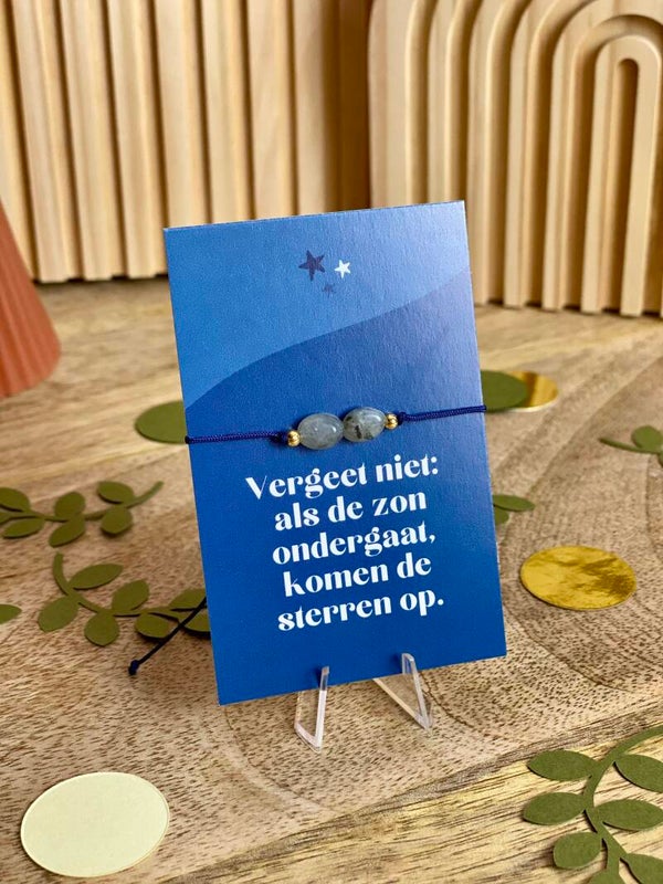 Armbandje Labradoriet: Komen de sterren op