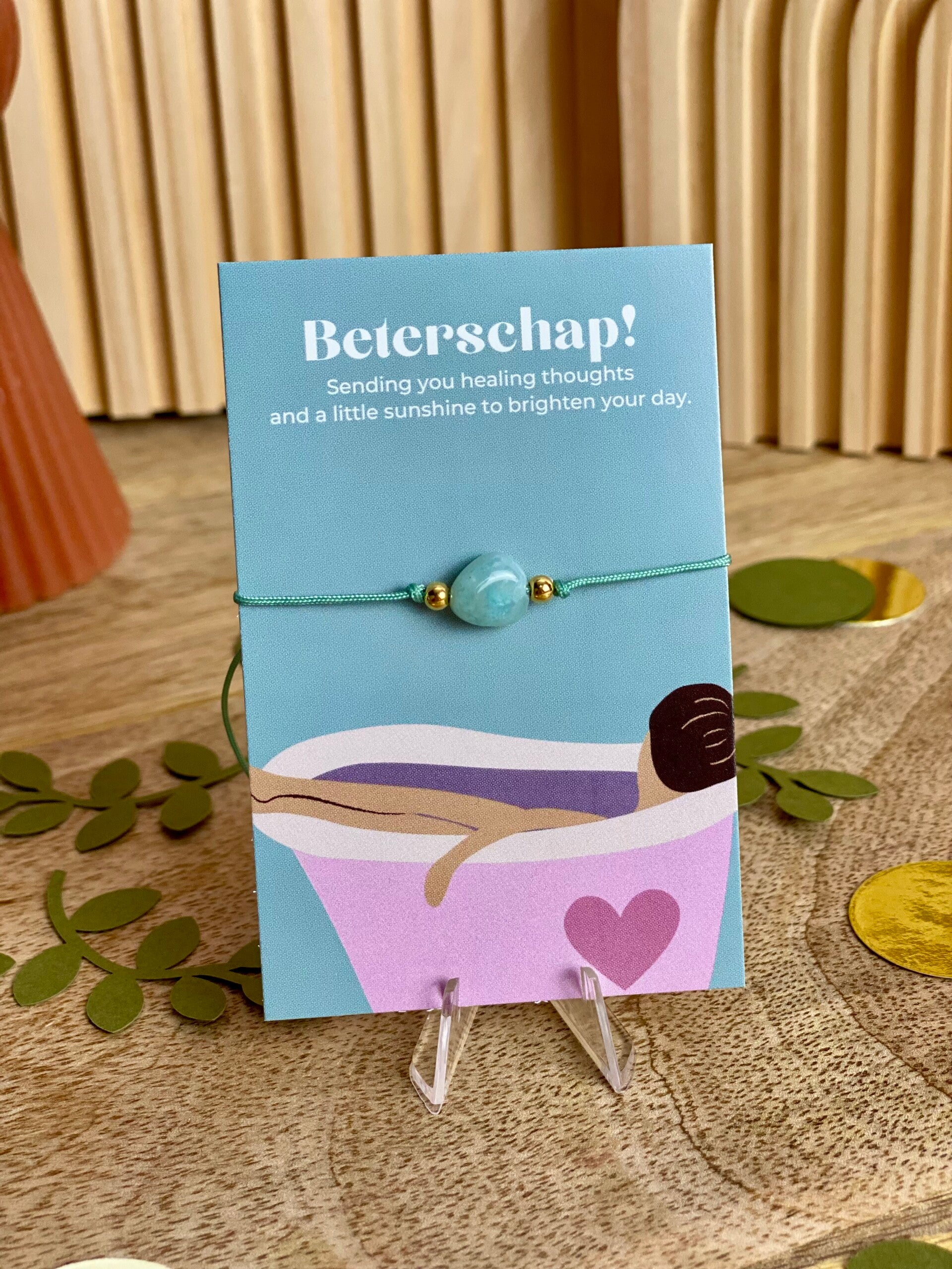 Armbandje Amazoniet: Beterschap