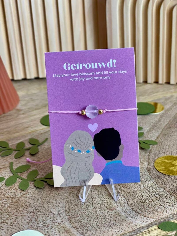 Armbandje Rozenkwarts: Getrouwd