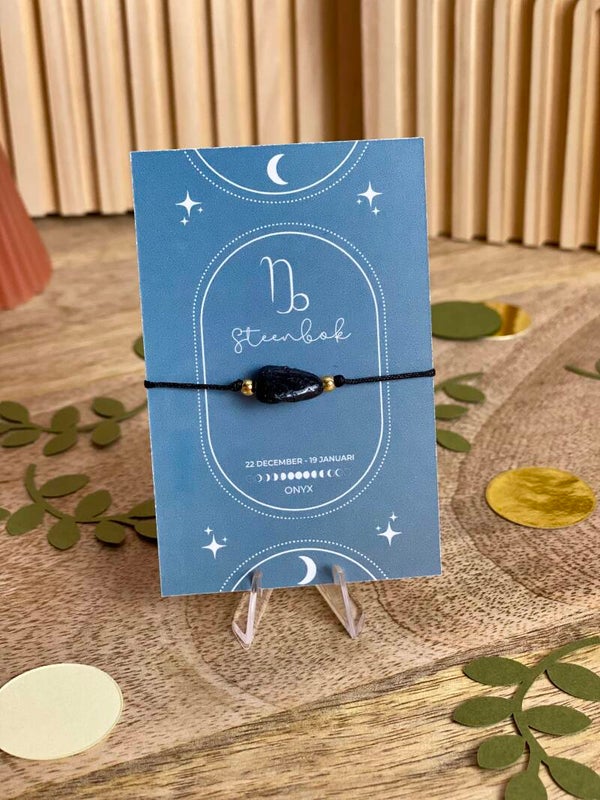 Armbandje Sterrenbeeld Steenbok: Onyx