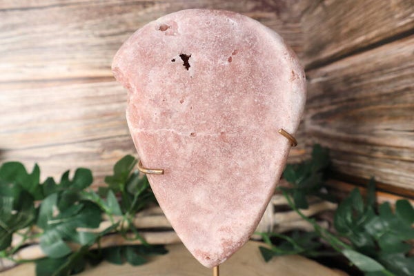 Roze amethist op standaard 0153