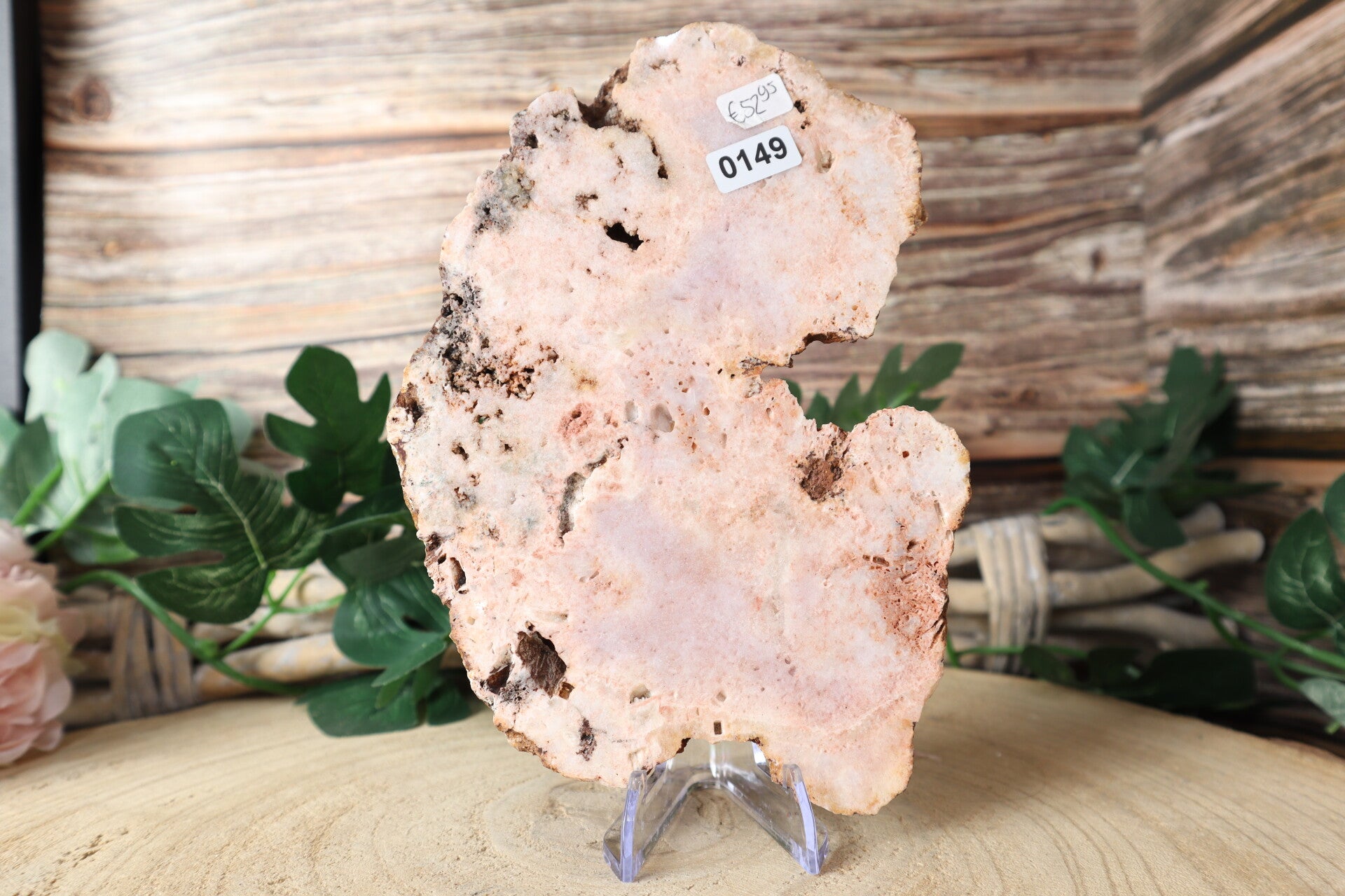 Roze amethist plak 0149