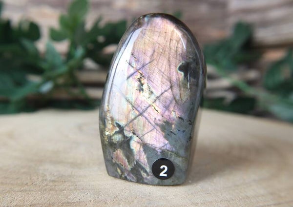 Labradoriet sculptuur nr 2 Oranje/roze