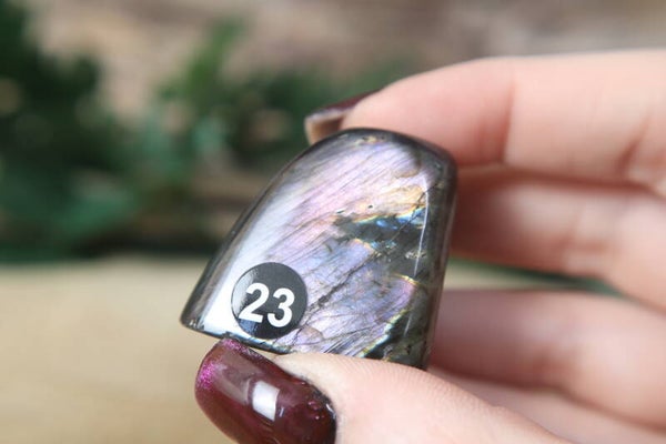 Labradoriet sculptuur nr 23 Paars