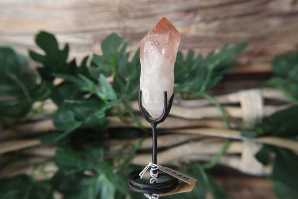 Pink Scarlett Lemurian puntje op standaard #0520