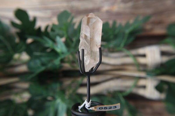 Pink Scarlett Lemurian puntje op standaard #0523