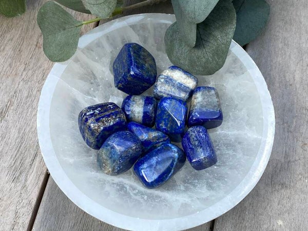 Lapis lazuli trommelstenen