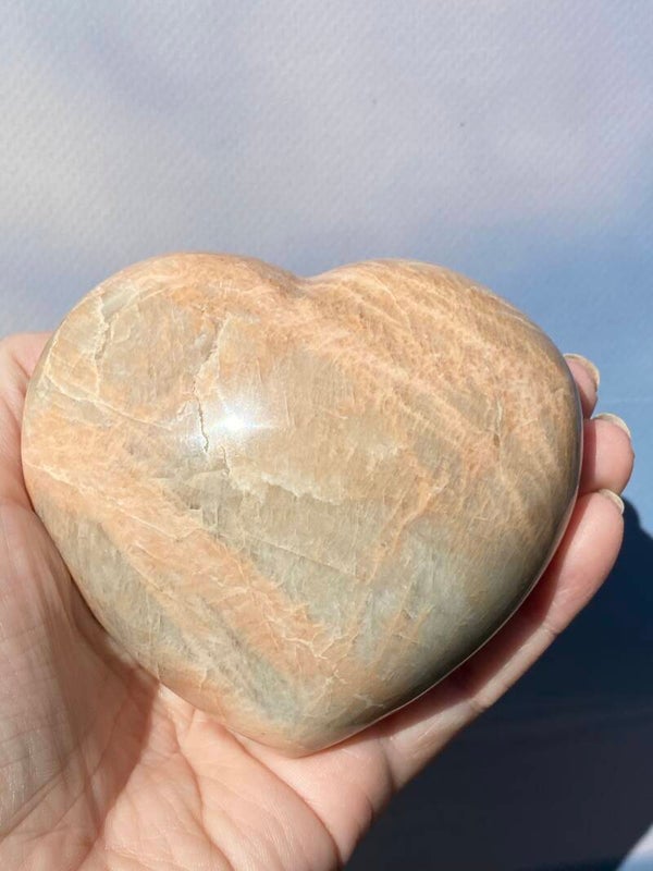 Perzik maansteen hart groot