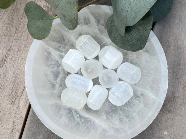 Seleniet trommelstenen