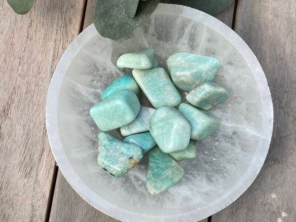 Amazoniet trommelstenen