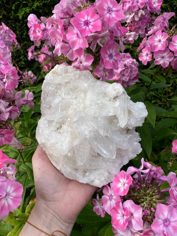 Bergkristal cluster groot