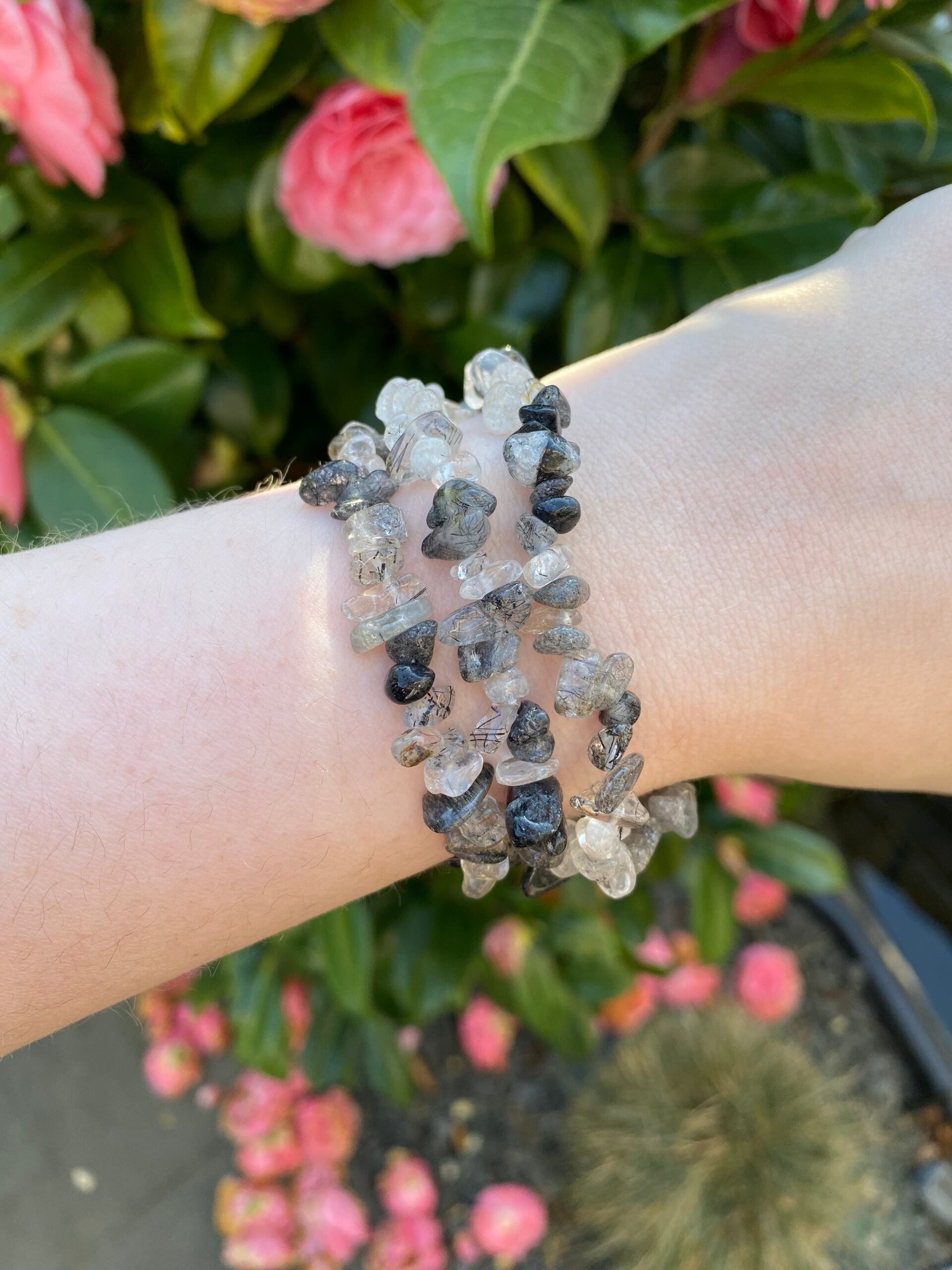 Toermalijnkwarts split armband