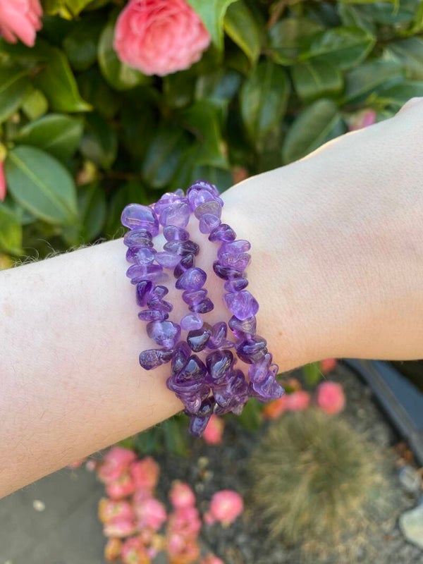 Amethist split armband