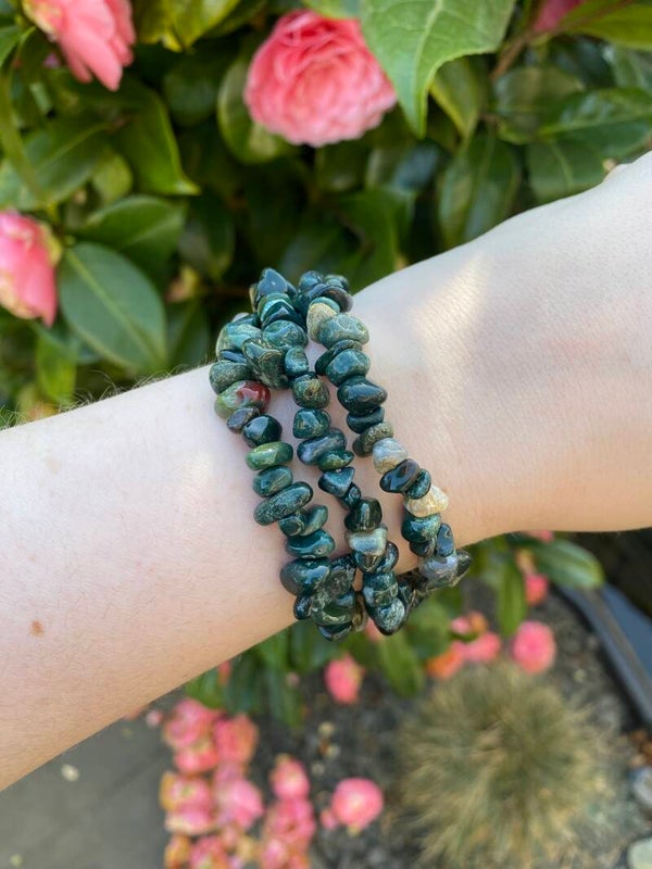 Mos Agaat split armband