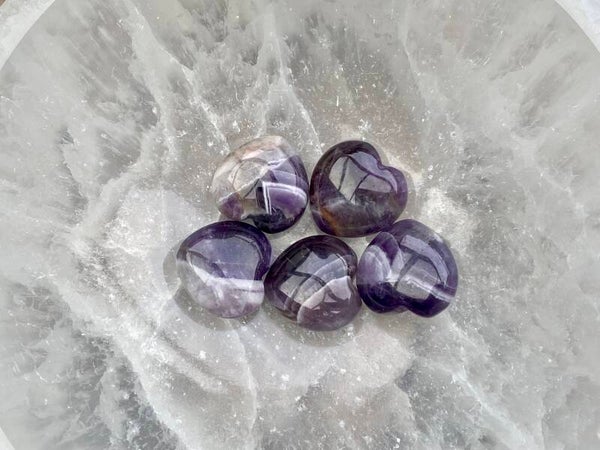 Amethist hartjes 2cm