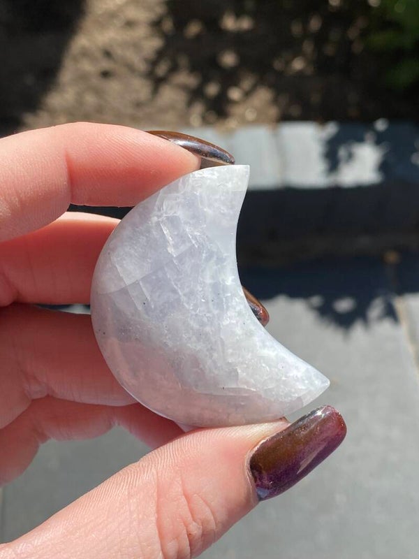 Blauwe calciet maan nr 7