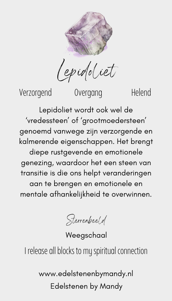 lepidoliet betekenis