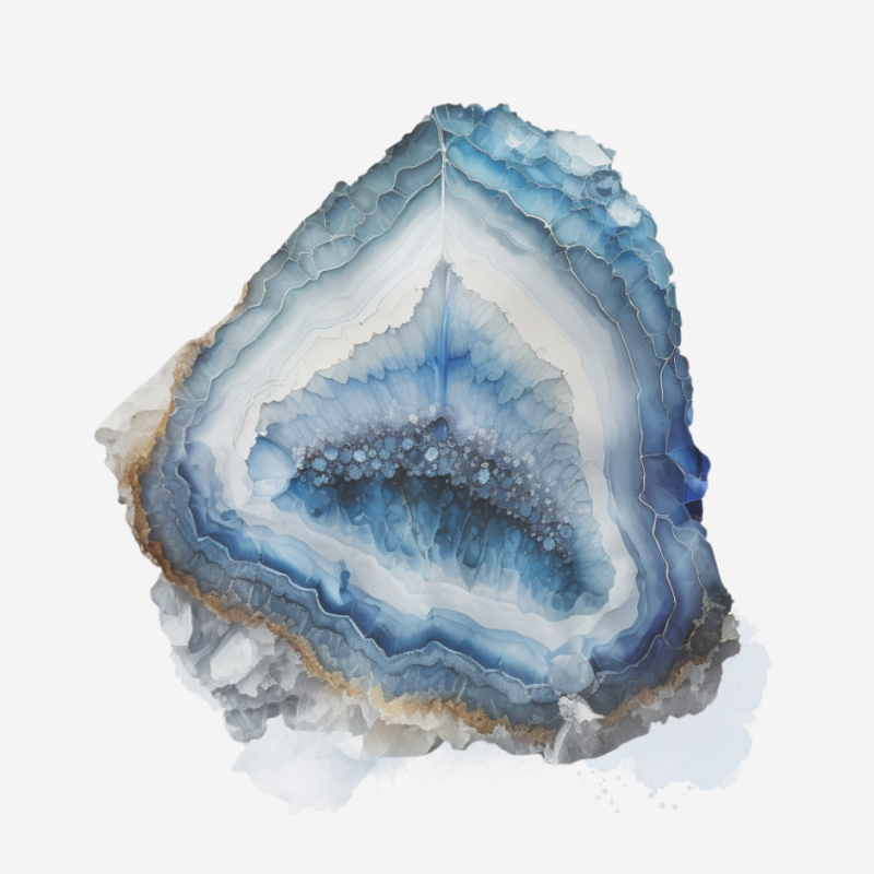 blue lace agaat kristal