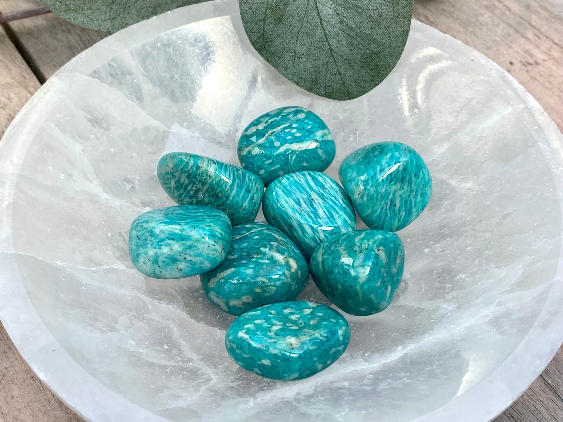 Amazoniet trommelstenen