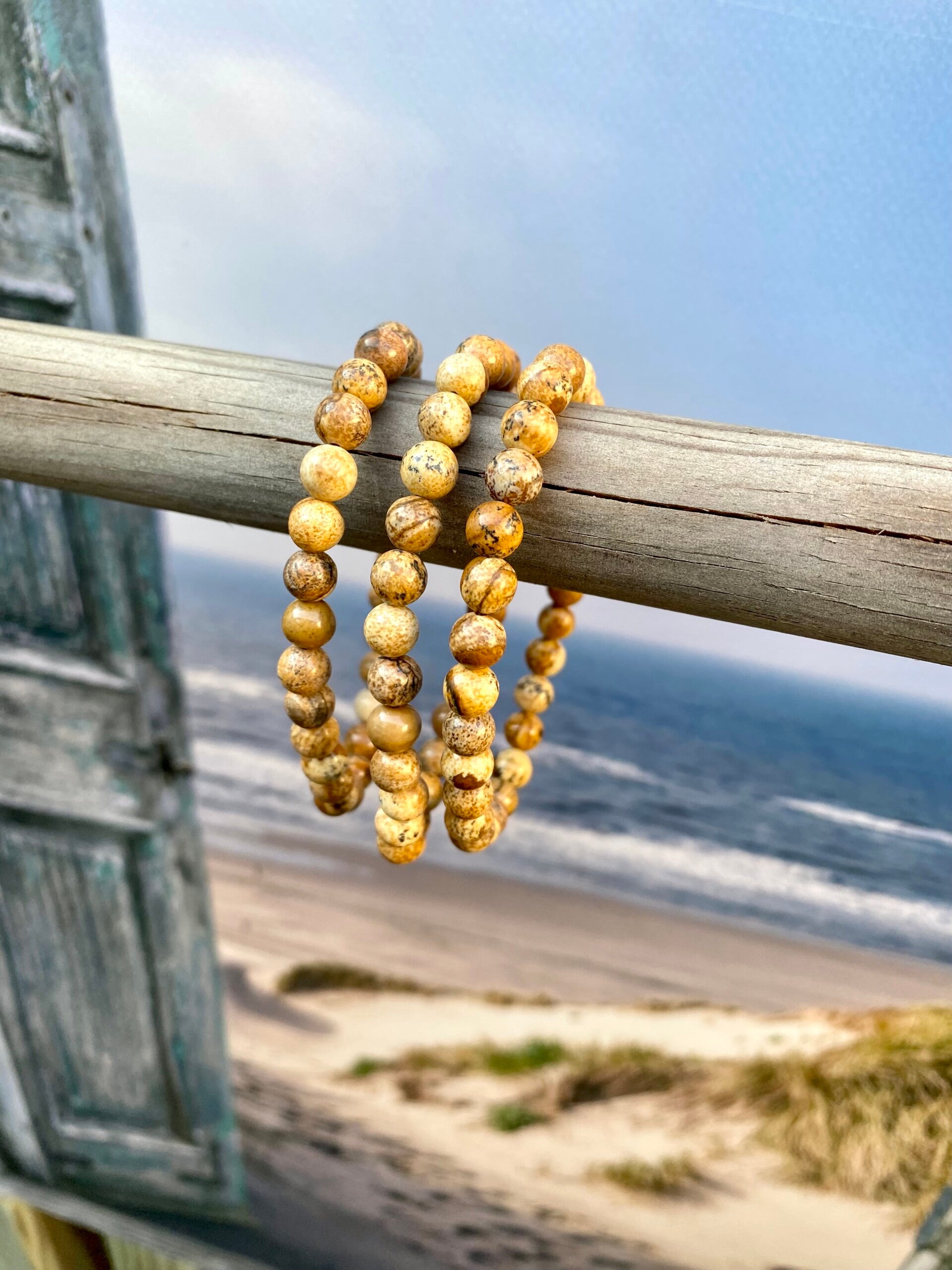 Landschap jaspis armband 6mm