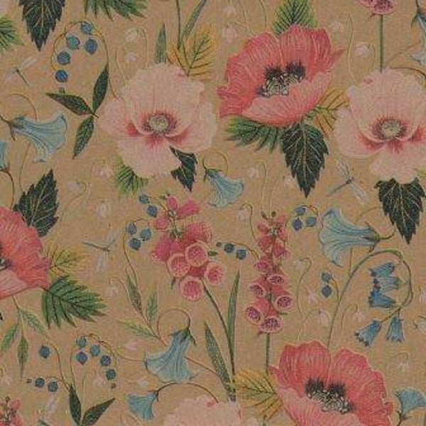 Inpakpapier dessin 1513 kraft rol 200mtr