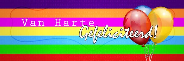 Blikwikkel 8208  gefeliciteerd (*pak 10st a € 0,30)