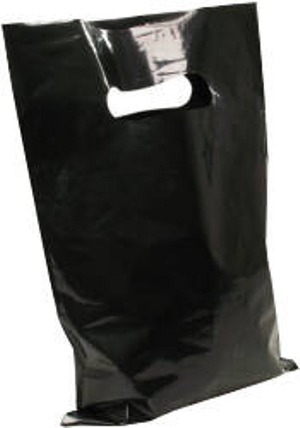 Tas ldpe 50my zwart  - afm 45x50+8cm  - ds500st - 288811