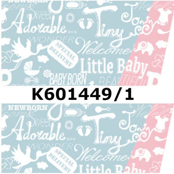 kadopapier K601449/1 - 2 zijdig bedrukt - per rol 175mter