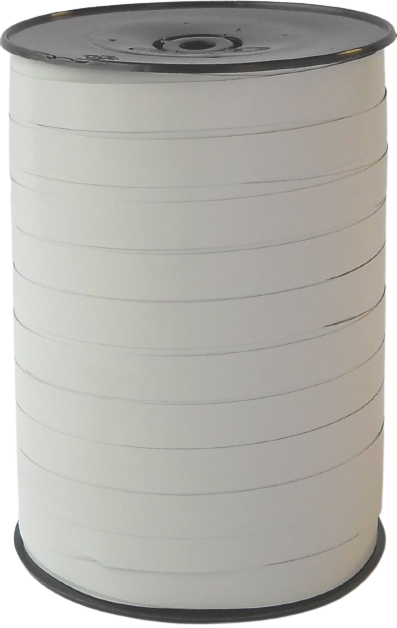 715110 Lint metallic 10mm x 250yard wit