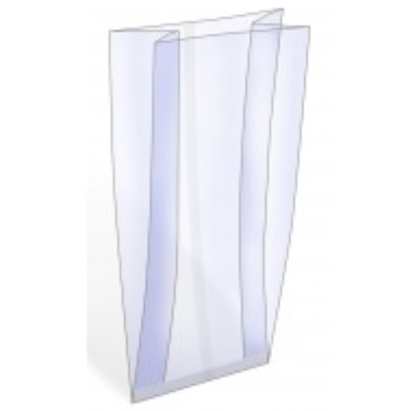 192035 PP harmonica zak  12 + 8 x 35cm - 30my - ds 1000st