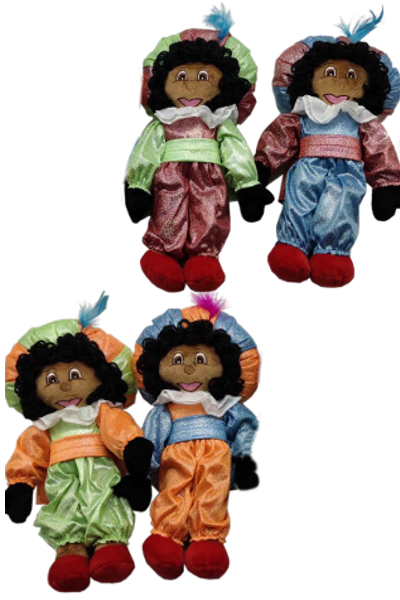 Deco SINT PIET 50cm assorti kleuren - verpakt per 2