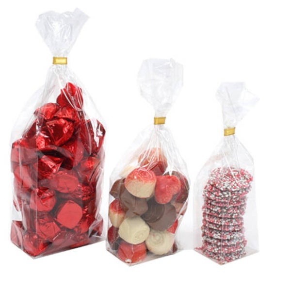 PP Blokbodemzak transp. met zilveren bodem 60+50x220mm -4 0my - ds 1000st