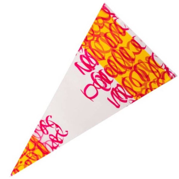 Puntzak geel/rood  250gram  - ds 1000st - SC/8010