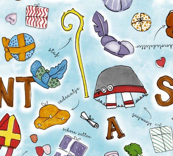 Sint kadopapier S692099-1 sinterklaas - rol 125mtr