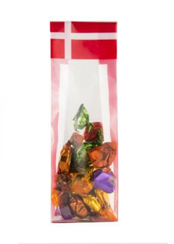 PP Blokbodemzak Vlag Danmark 70x40x220mm - CB210 -ds 1000st 