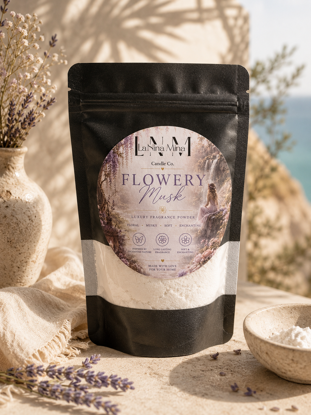 Geurpoeder Flowery Musk.