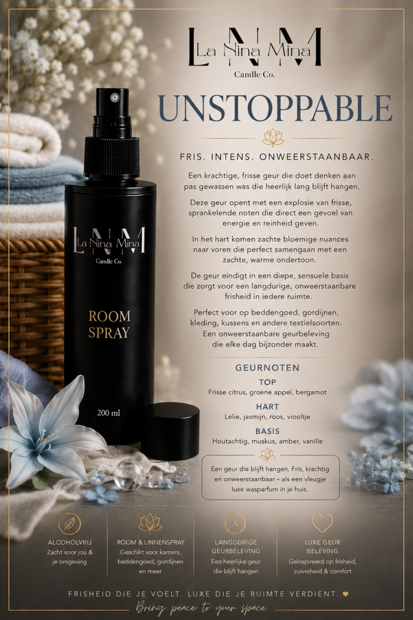 200ml roomspray Unstoppable