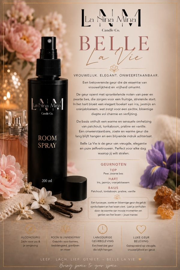 200ml roomspray Belle la Vie