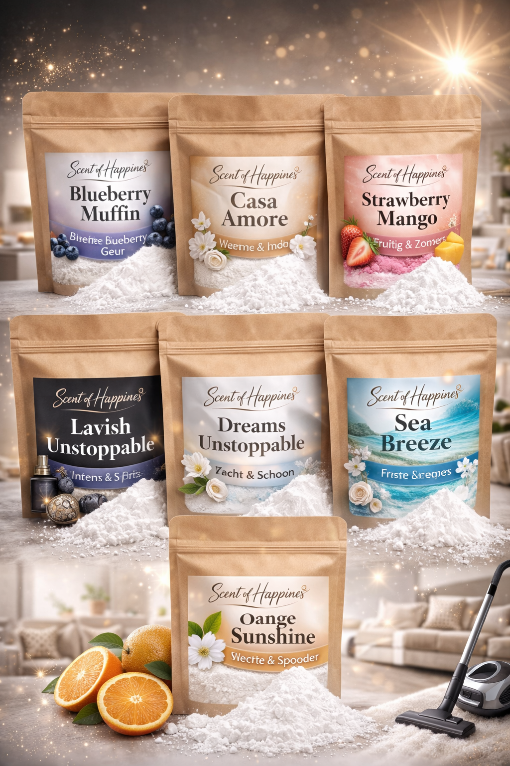 Aanbieding 200 gram geurpoeder.