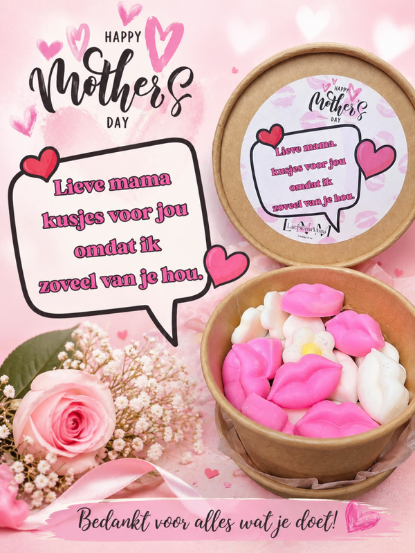 💖 Moederdag special - Lieve mama, kusjes voor jou omdat ik zoveel van je hou…