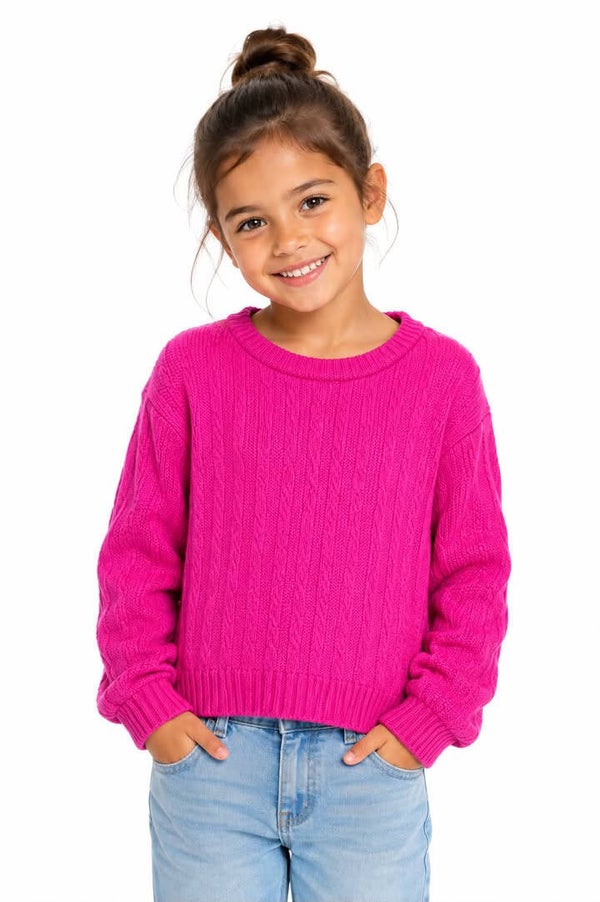Pull Court Texturé