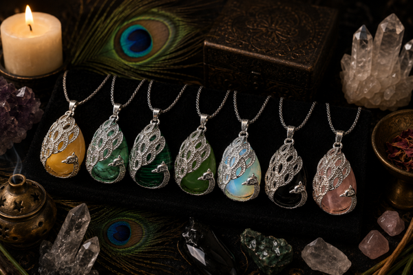 Peacock Crystal Necklace