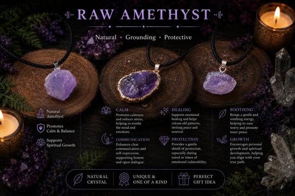 Raw Amethyst Pendant