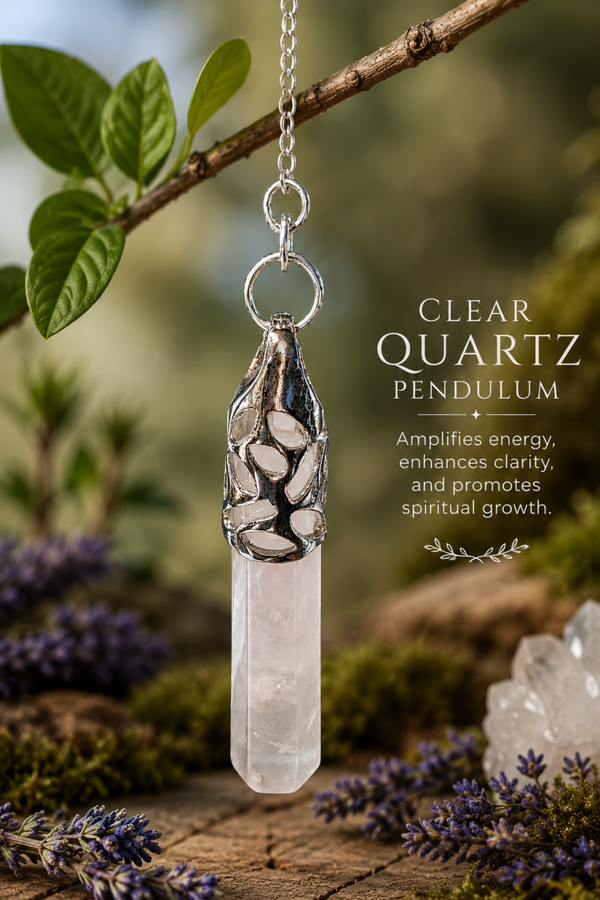 Clear Quartz Pendulum