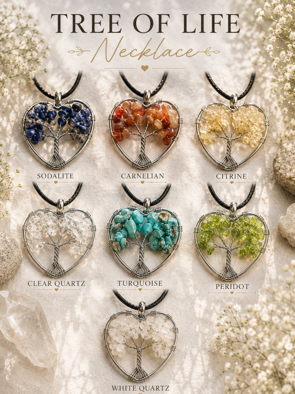 Tree of Life Chip Necklace