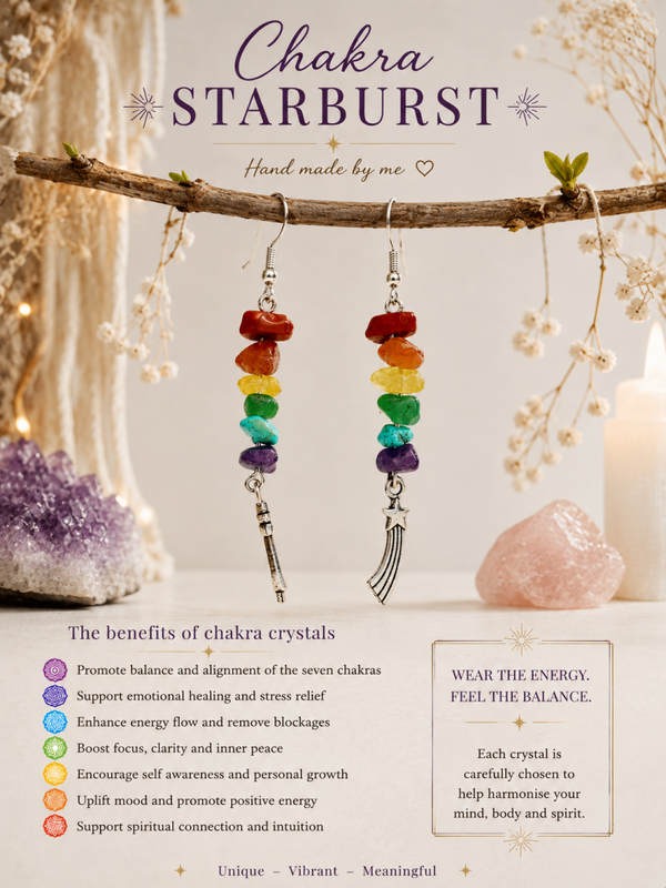 Crystal Star earrings