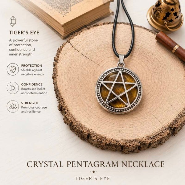 Pentagram Crystal Necklace