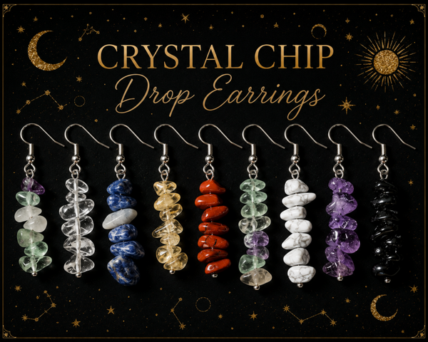 Crystal Chip Drop Earrings