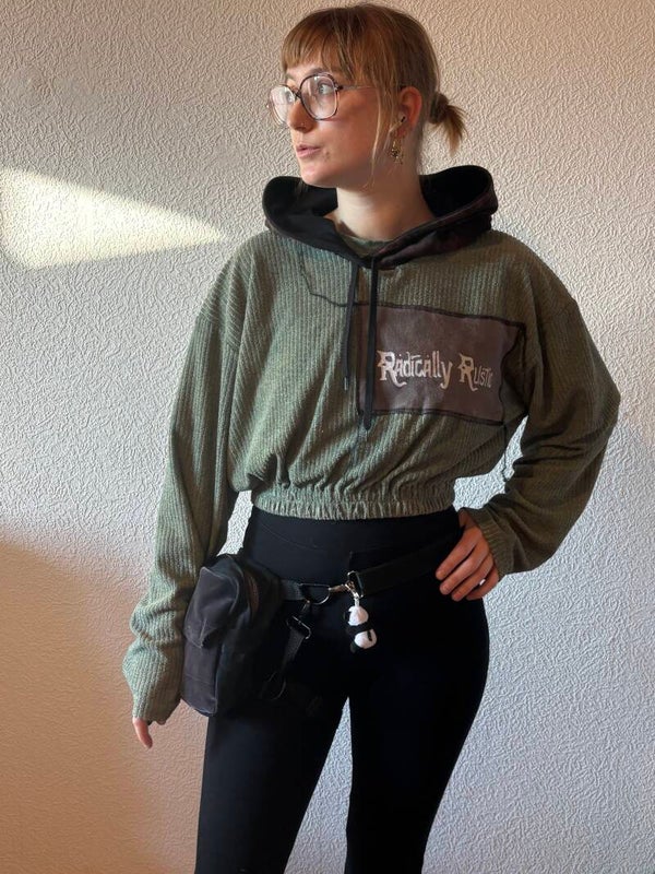 Green Cropp Hoodie